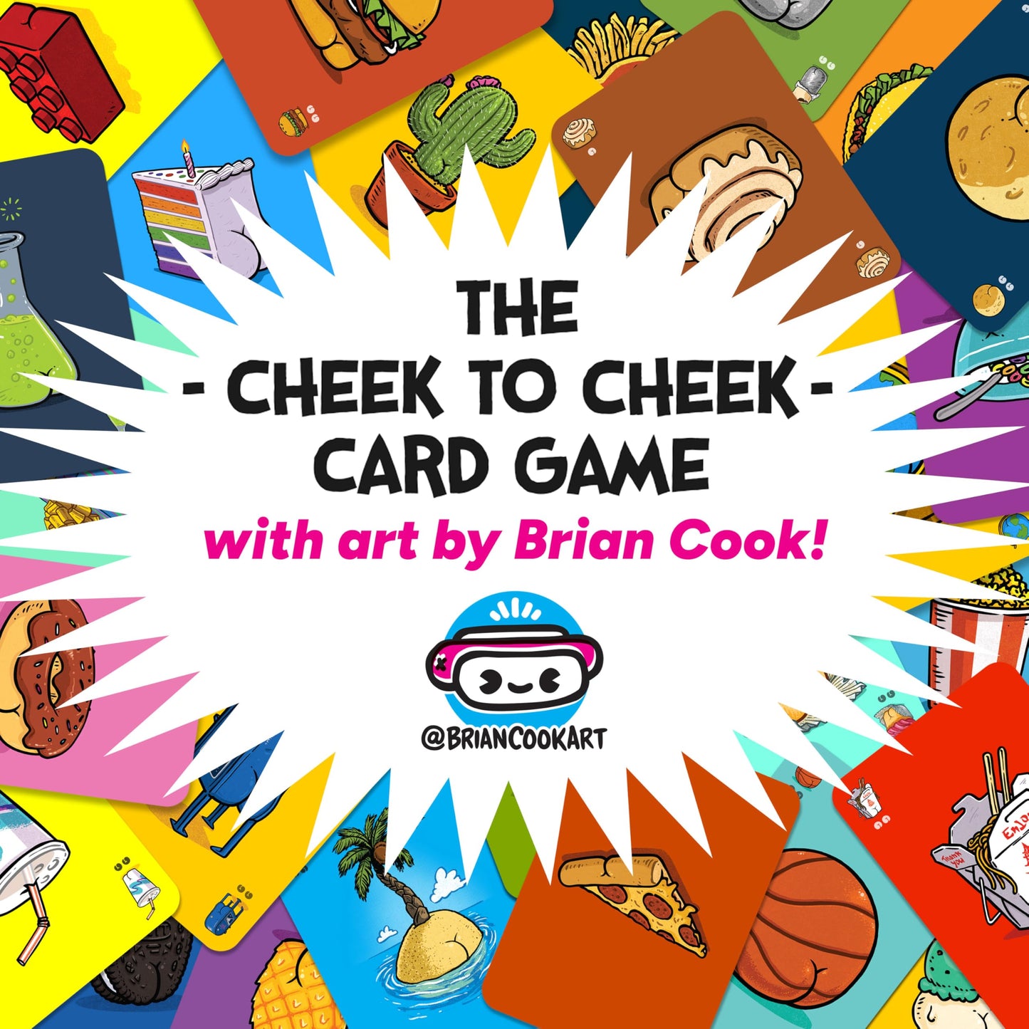 Gamewright Butts On Things Card Game, Fast Funny Family Card Game, 10 Minute Playtime, 2-4 Players, Ages 8+, Silly Butt Art Matching Game for Kids