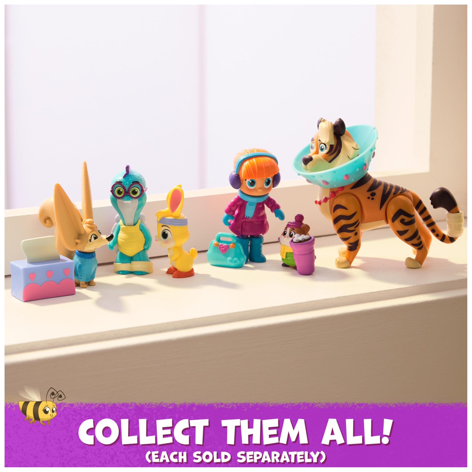 Vida the Vet, Feel Better Koa Pack with Koa Action Figure, a Cast and a Recovery Cone Accessory, Kids Toys for Girls & Boys Ages 3 and up