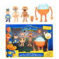 JAKKS Pacific Dog Man Movie Action Figures Multipack Set, Includes 2.5 Inch Scale Figures - Inspired by the Dog Man Movie Toys from Wave #2, Includes