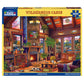 White Mountain 1000 Piece Jigsaw Puzzle Fall Scenic Lake, Wilderness Cabin