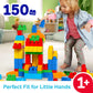 MEGA BLOKS First Builders Deluxe Building Bag Toddler Block Toys Set, Red