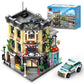 AsmrCap City Police Station Building Set for Boys, Police Station Toy with Police Car, Four-Floor Police Station with Office, Interrogation Room