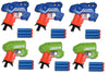 Big Bag of Dart Guns! Mini Foam Dart Blasters Birthday Party Favors (6 Pack)