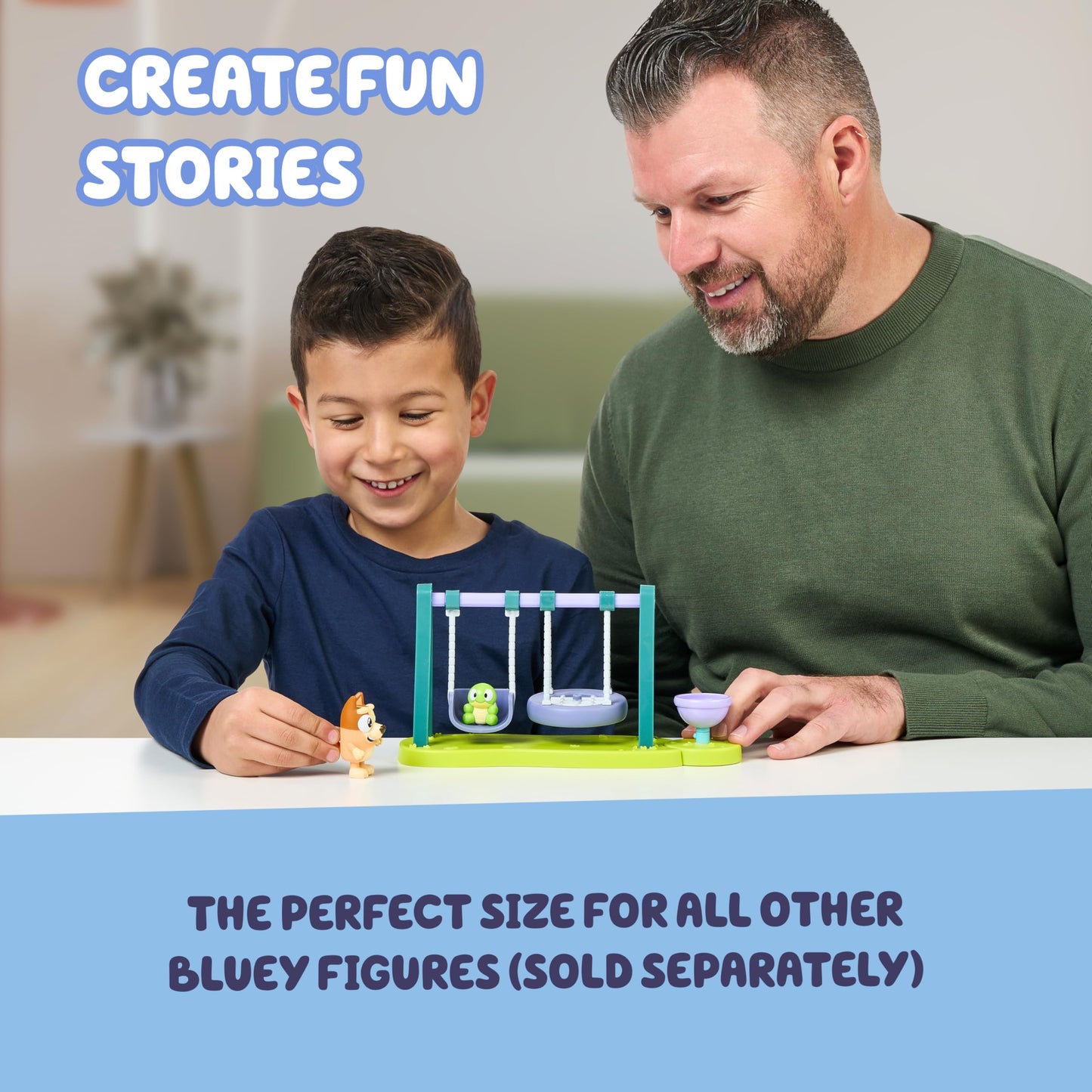 Bluey Turtleboy Backyard Playground Set - Includes Bingo & Turtleboy Figures - Playground Set for Backyards Involving Imaginative Play