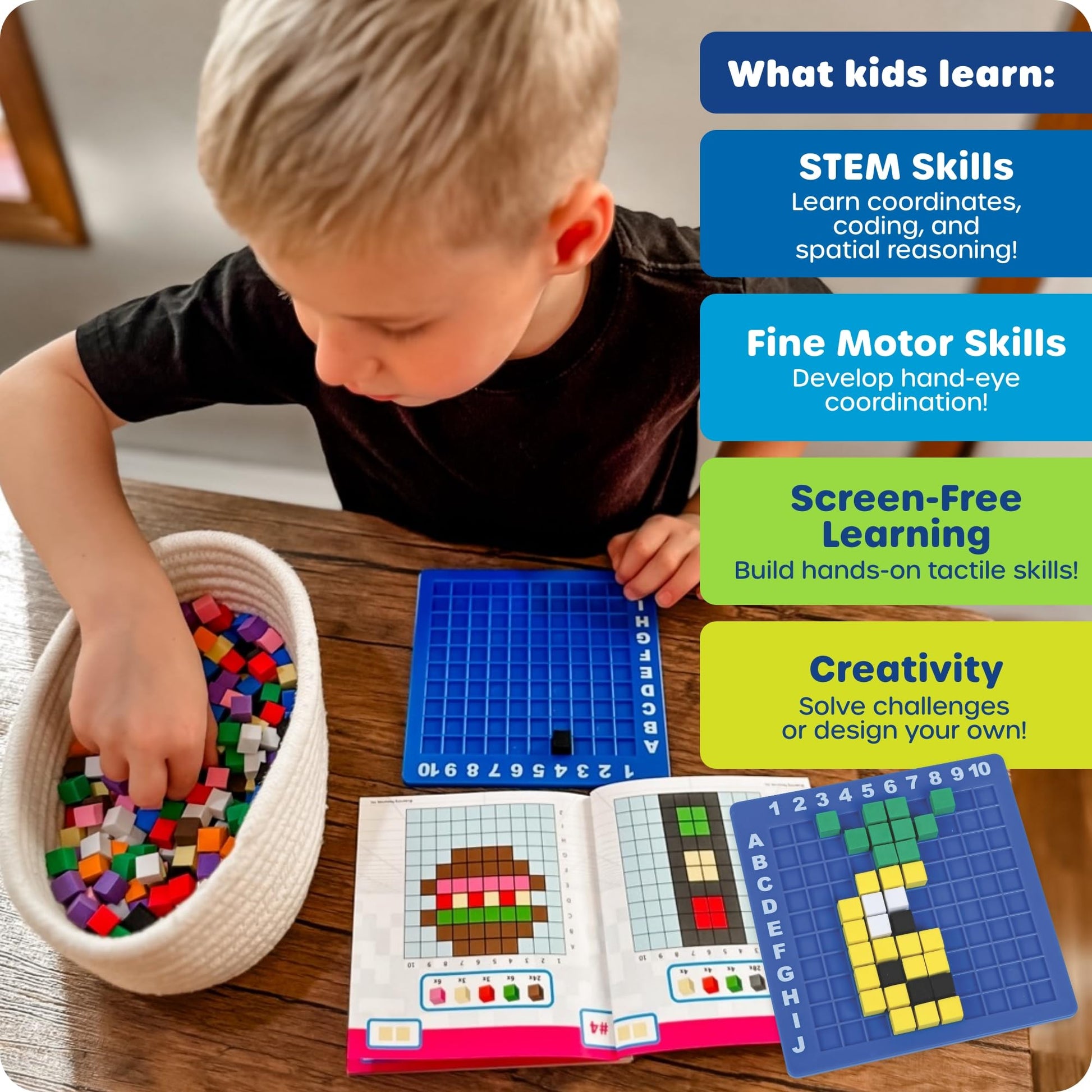 Learning Resources STEM Explorers Pixel Art Challenge