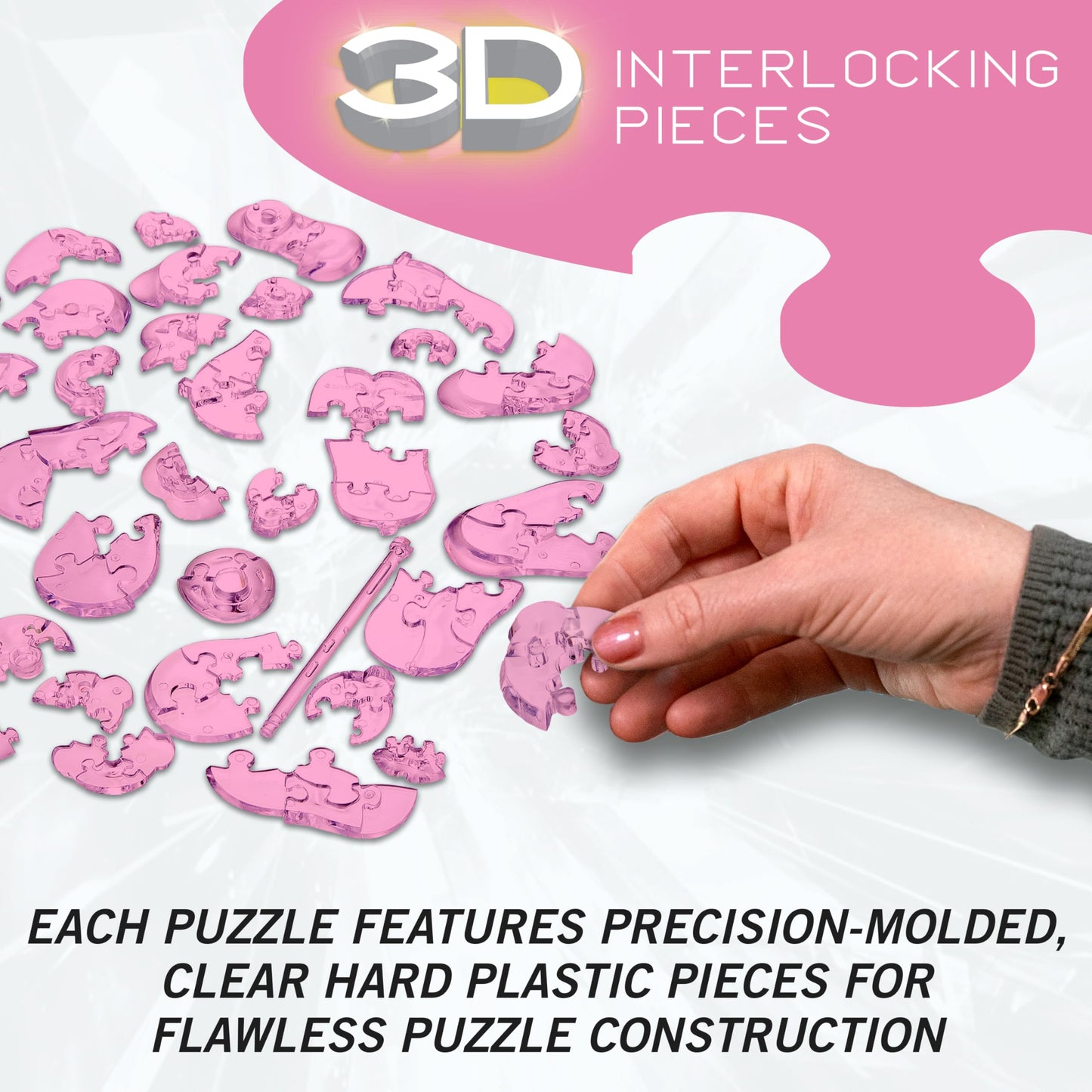 Nintendo Kirby Crystal 3D Puzzle, 37-Pc Brain Teaser, Ages 12+