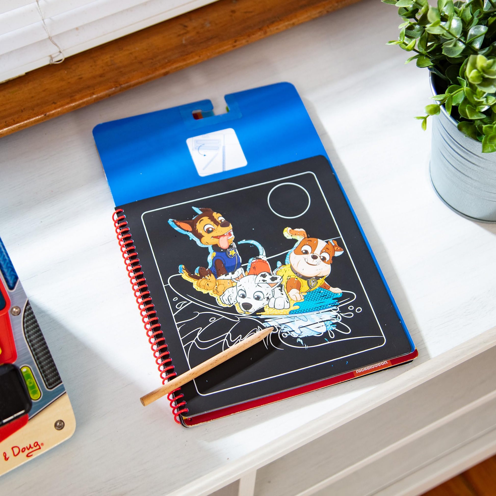 Melissa & Doug PAW Patrol Scratch Art 3-Pack - Chase, Skye, Marshall Color Reveal Travel Activity Pads