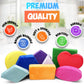 Plush Blocks - The Original Premium Plush Building Block & Shapes for Kids - Certified Safe Foam Blocks in Luxuriously Soft Fabric Covers (Classic