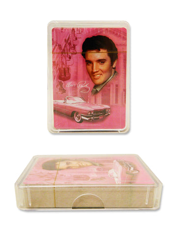 Midsouth Products Elvis Playing Cards - Elvis Presley Pink with Guitars