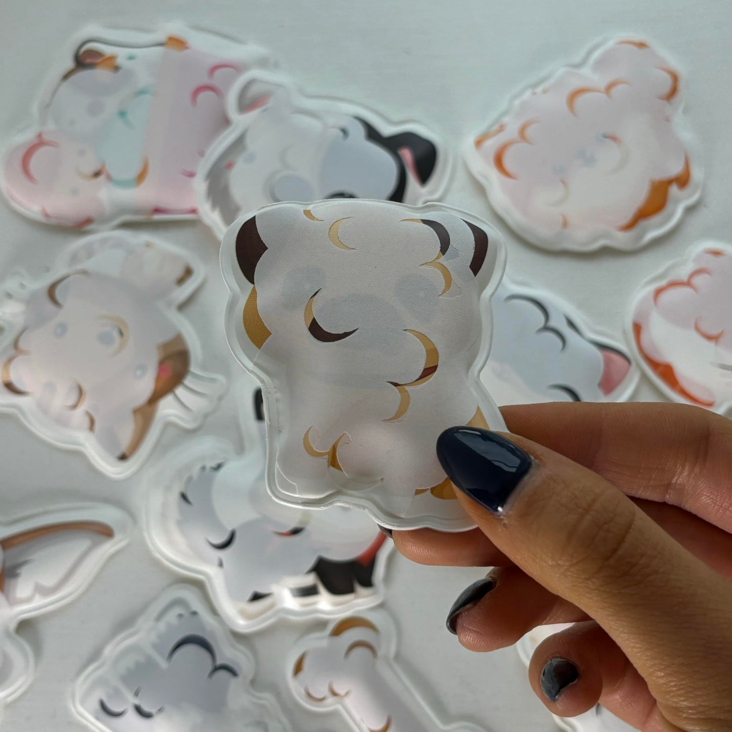 Buddy & Barney: Bath Time Stickers - Muddy Paws - 15 Color-Changing Foam Pieces, Dog & Cat Characters, Suction Cup Mesh Bag, Water Play Toy, Kids 3+