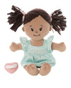 Love, Stella Soft Baby Doll for 1 + Year Old by Manhattan Toy - Beige with Brown Pigtails