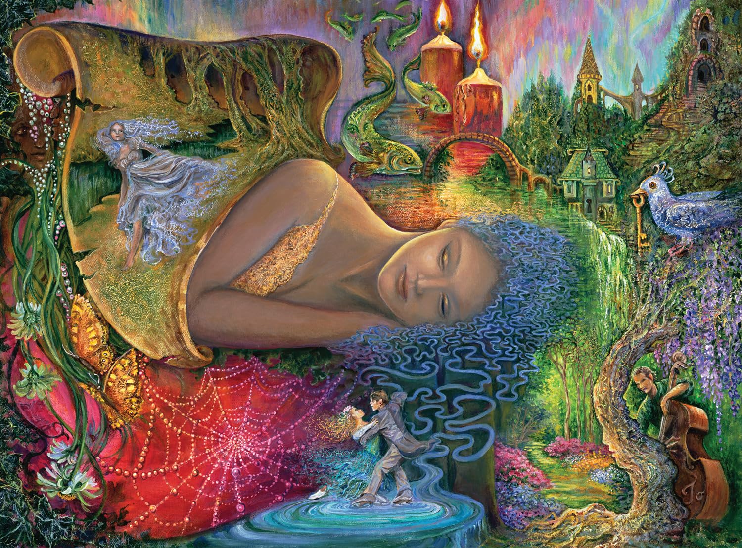 Buffalo Games - Colorful Dreaming - 1000 Piece Glitter Jigsaw Puzzle