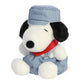 Aurora® Adorable Peanuts® Palm Pals™ Train Engineer Snoopy™ Stuffed Animal - Officially Licensed Toys for All Snoopy Fans - Nostalgic Gift for Adults