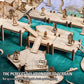 CZYY DND Dock Expansion Set, 7 Modular Terrain Pieces