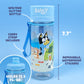 Bluey Decorate Your Own Water Bottle, Repositionable Stickers, Great For Bluey Birthday Parties, Summer Sports, and More, Reusable BPA-Free Water
