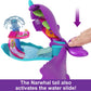 Polly Pocket Toy Boat Playset with 2 Dolls, Surprise Accessories & Water Play, Sparkle Cove Adventure Narwhal Boat