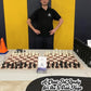 WE Games Best Value Tournament Chess Set - Includes 34 Chessmen, Roll Up Black Vinyl Chess Board, Storage Bag for Pieces, Instructions and Equalizer