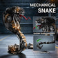 GHQYTPR Mech Snake Building Blocks Set 1036 Pieces Steampunk Black Mamba King Cobra Model Kit Articulated Reptile Construction Toy Cyberpunk Home