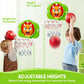 SYNCFUN Mini Basketball Hoop LED Scoring Indoor Hoop with 2 Balls, Indoor Adjustable Height Basketball Hoop, Space-Saving, Christmas Birthday Gifts
