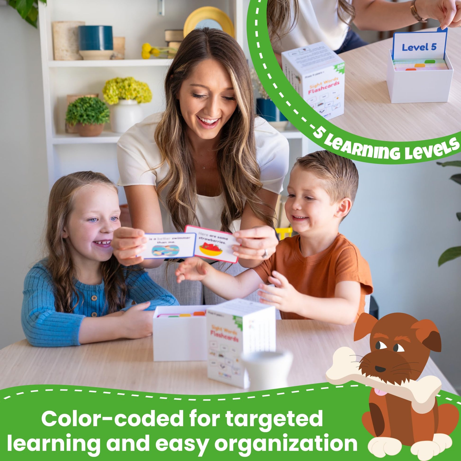 Sight Words Flash Cards Kindergarten - 220 Cards - Sight Words for Toddlers 4 Years - Dolch Sight Words Flash Cards -Pre-K Kinder 1st 2nd 3rd Grade