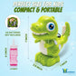 Bundaloo Dino Bubble Blower for Kids, Automatic Bubble Machine with Lights & Sounds, Includes 2 Bottles of Bubble Solution & Funnel, Fun Dinosaur