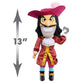 Disney Villains Collection: Captain Hook Plush, 13-inch Collectible Plush Doll, Kids Toys for Ages 3 Up, Amazon Exclusive by Just Play