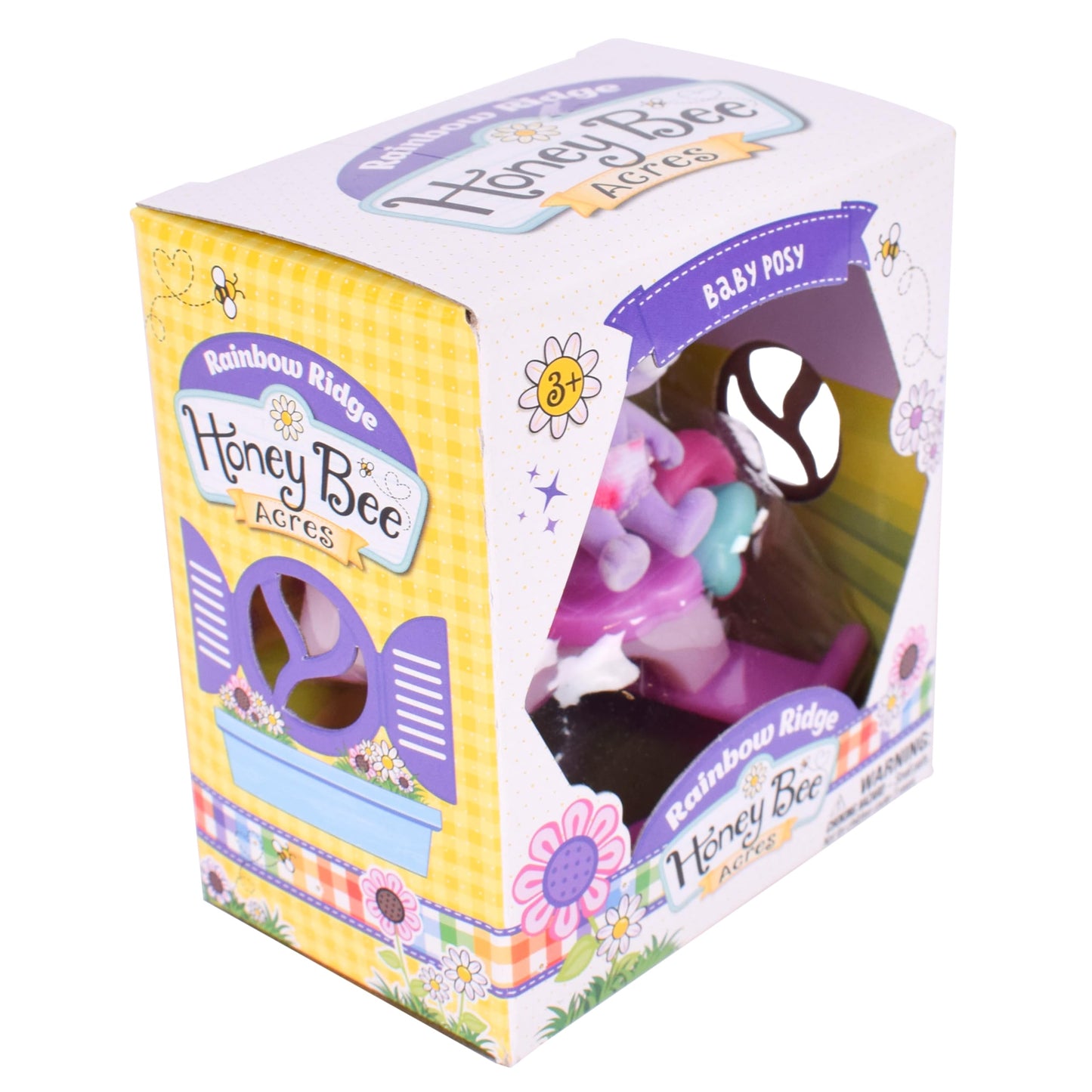 Honey Bee Acres Rainbow Ridge Fantasy Collectible Toy Figure Series, Surprise Set Includes Flocked Poseable Figure with Accessory, Assorted Style, for