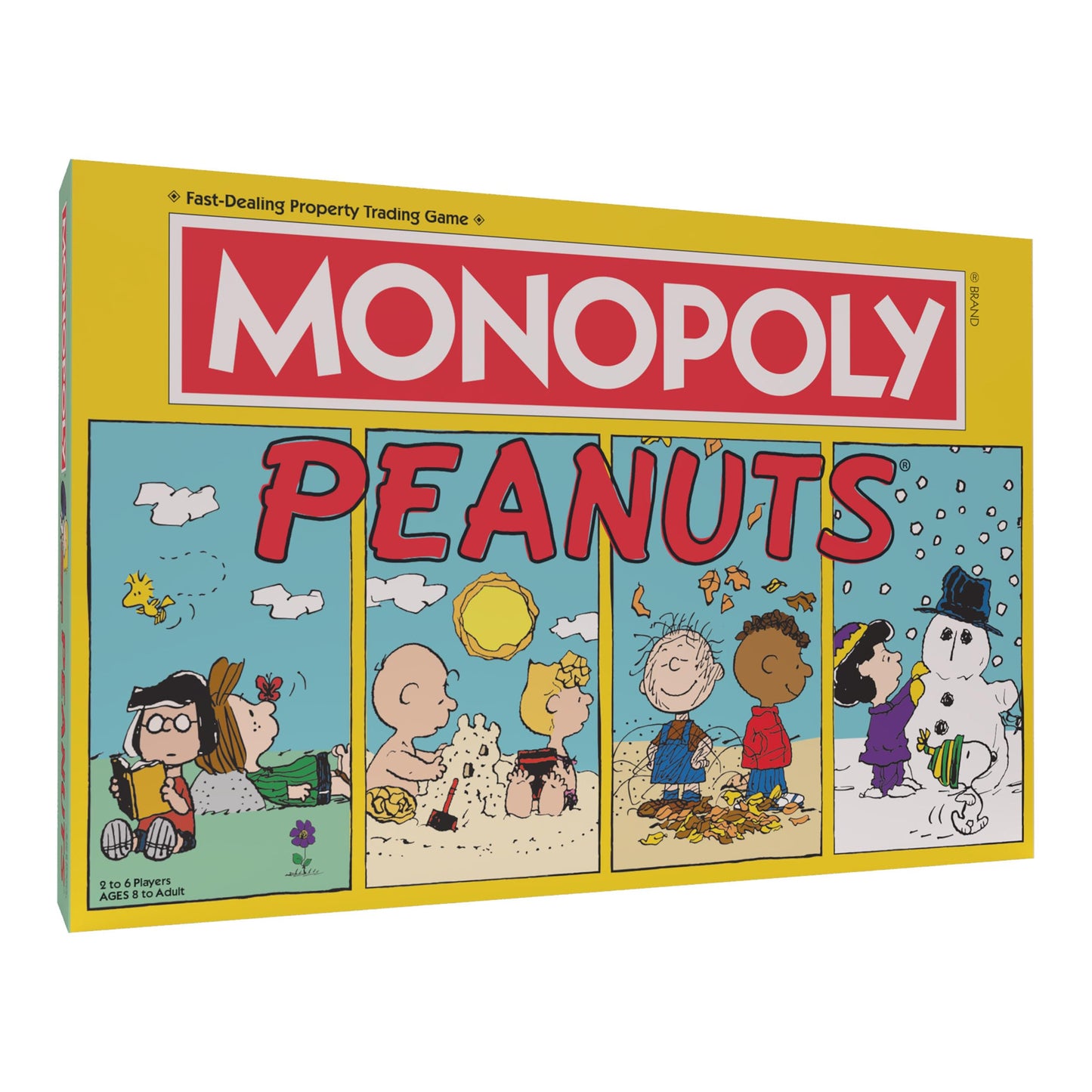 Monopoly Peanuts Board Game, Play as Snoopy on Sled, Baseball Cap, Kite Eating Tree & More, Officially Licensed and Collectible Monopoly Game Based On