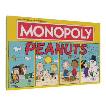 Monopoly Peanuts Board Game, Play as Snoopy on Sled, Baseball Cap, Kite Eating Tree & More, Officially Licensed and Collectible Monopoly Game Based On
