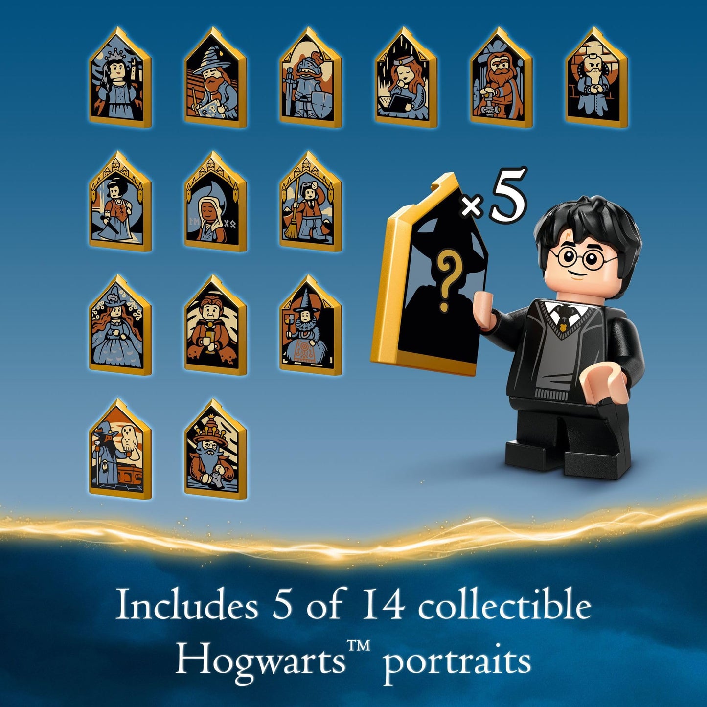 LEGO Harry Potter Hogwarts Castle: The Great Hall, Castle Toy Playset with 11 Minifigures, Harry Potter Collectible, Magical Gift for Boys, Girls or