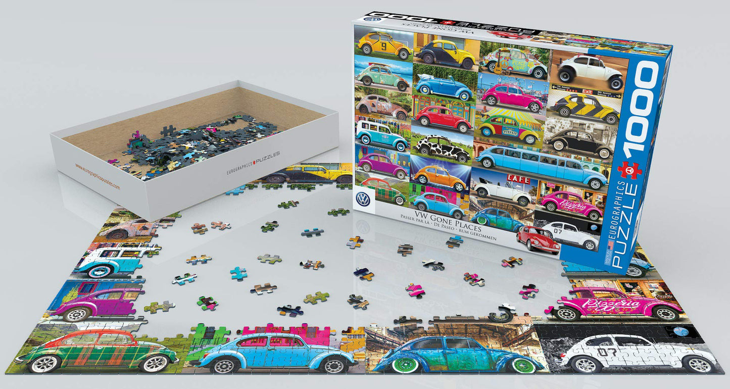 EuroGraphics 5422 Volkswagen Beetle Gone Places Puzzle (1000 Piece)