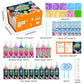 Timetome Magic Water Elf Toy Kit for Kids - 20 Gels (11 Standard + 6 Glitter + 3 Glow) & 10 Molds, DIY Squishy Maker, Aqua Fairy Gel Toys, Night Glow