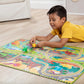 Melissa & Doug Dinosaur Adventure Tracks Cardboard Jigsaw Floor Puzzle and 2 Wind-Up Dinos - 48 Pieces, for Boys and Girls 3+