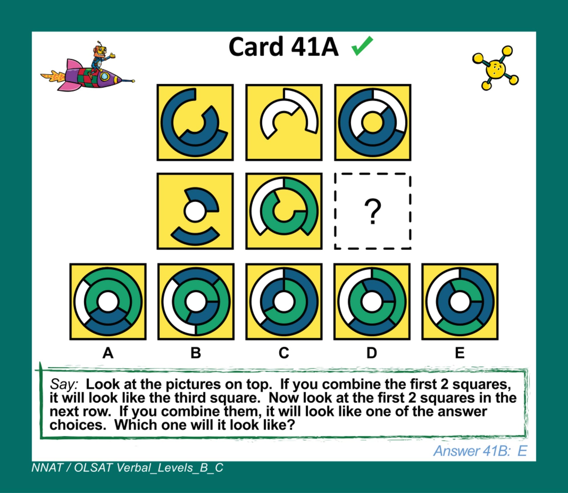 TestingMom.com NNAT and OLSAT Test Prep Flash Cards - NYC Gifted and Talented - Grade 1 (Level B) - Grade 2 (Level C) - 140+ Practice Questions - Tips