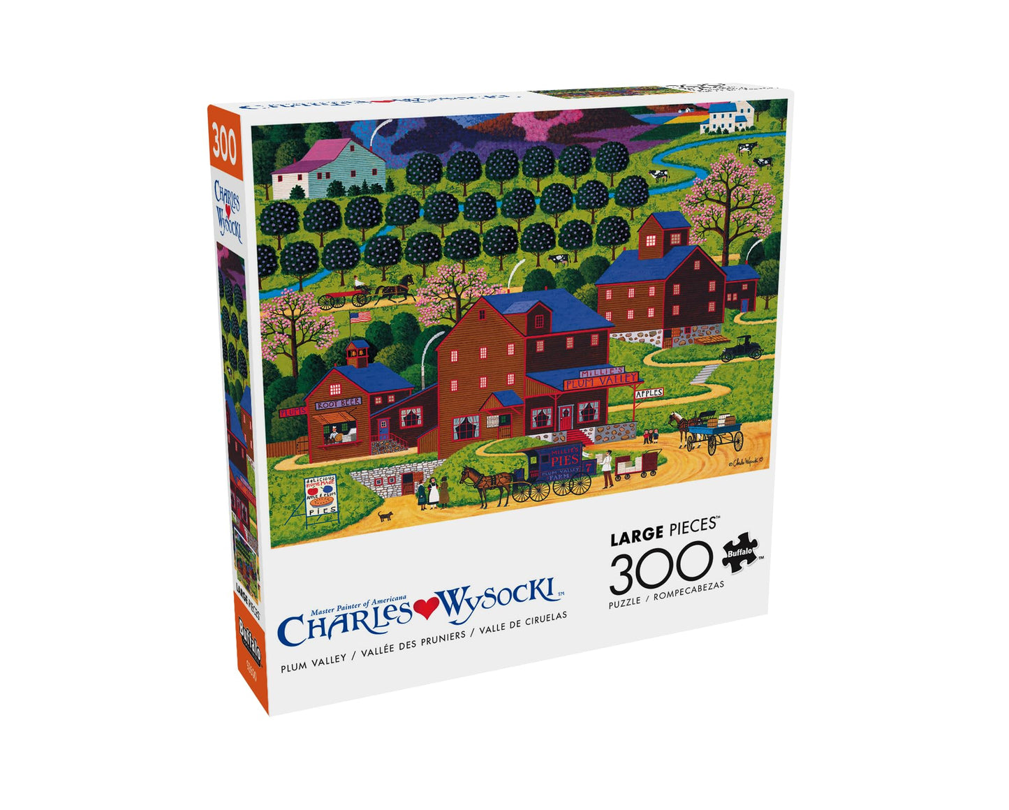 Buffalo Games - Charles Wysocki Plum Valley - 300 Large Piece Jigsaw Puzzle