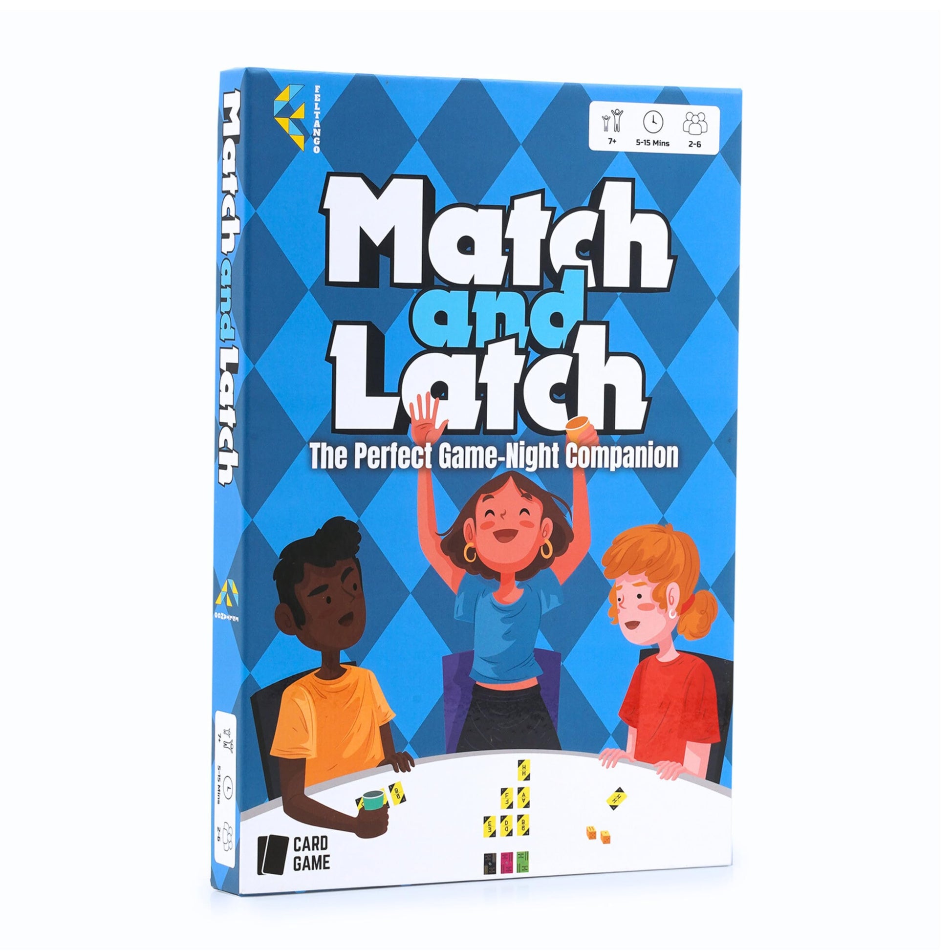 Feltango Match and Latch, Card Games for Kids, Card Games for Families, Travel Games