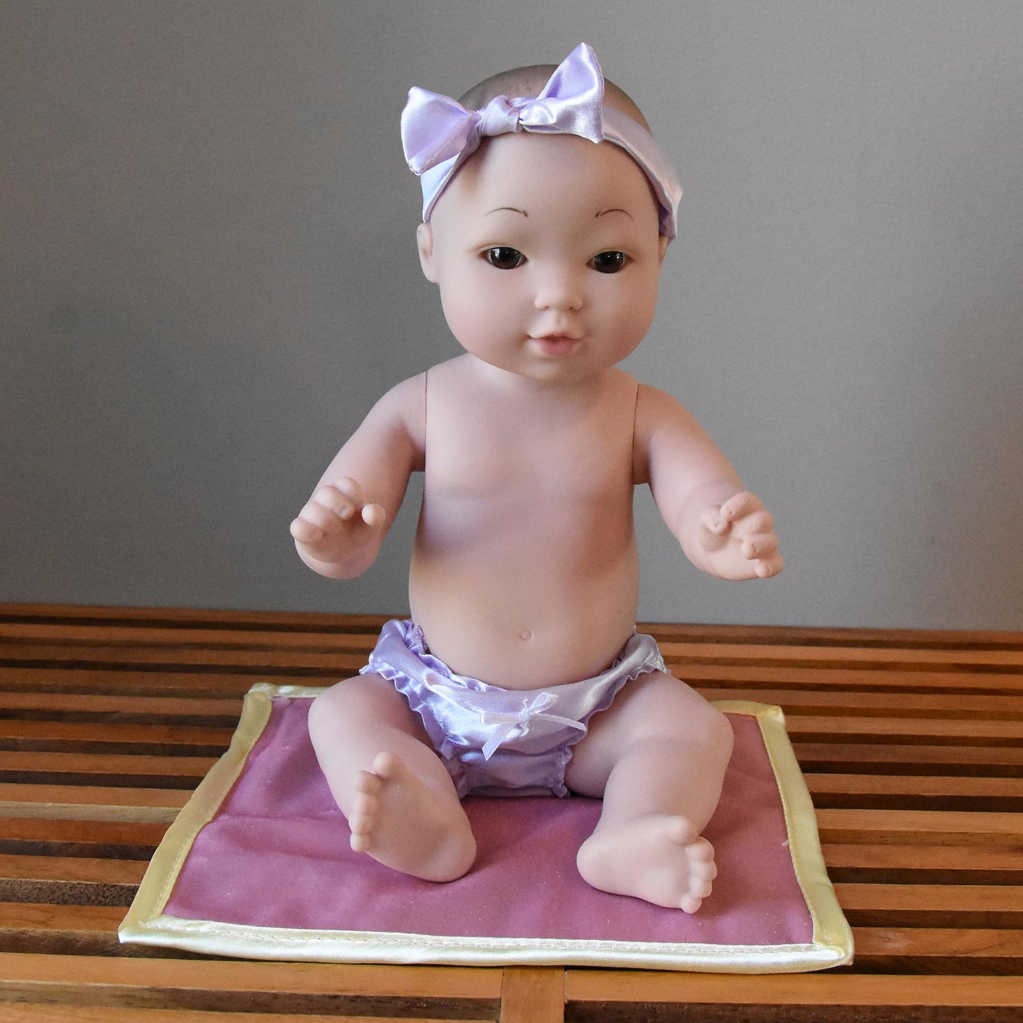 Constructive Playthings 12" Baby Tender Touch Doll- Asian with a Blankie, Model:UNI-204
