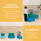 Back2School Express EarlyBuilder Foam Stacking Blocks for Toddlers - 7 Piece Soft Climbing Toys Set, Educational Building Blocks for Motor Skills