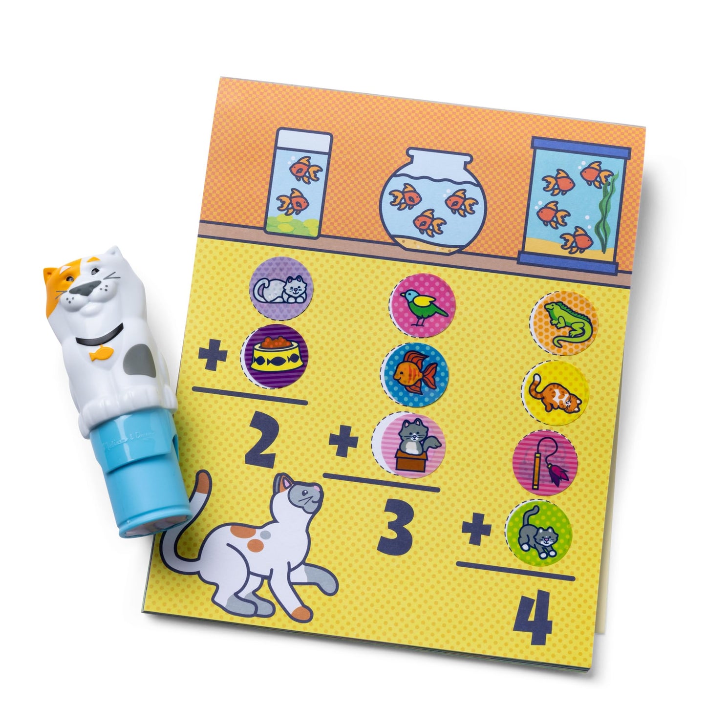 Melissa & Doug Sticker Wow!® Pets Value Pack, 2-Pack Dog & Cat Stamper Toy