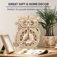 ROKR 3D Wooden Puzzles for Adults Mechanical Clock Kits - Owl Clock, DIY Model Building Kits Educational Brain Teaser Puzzles, Crafts/Hobbies/Gifts