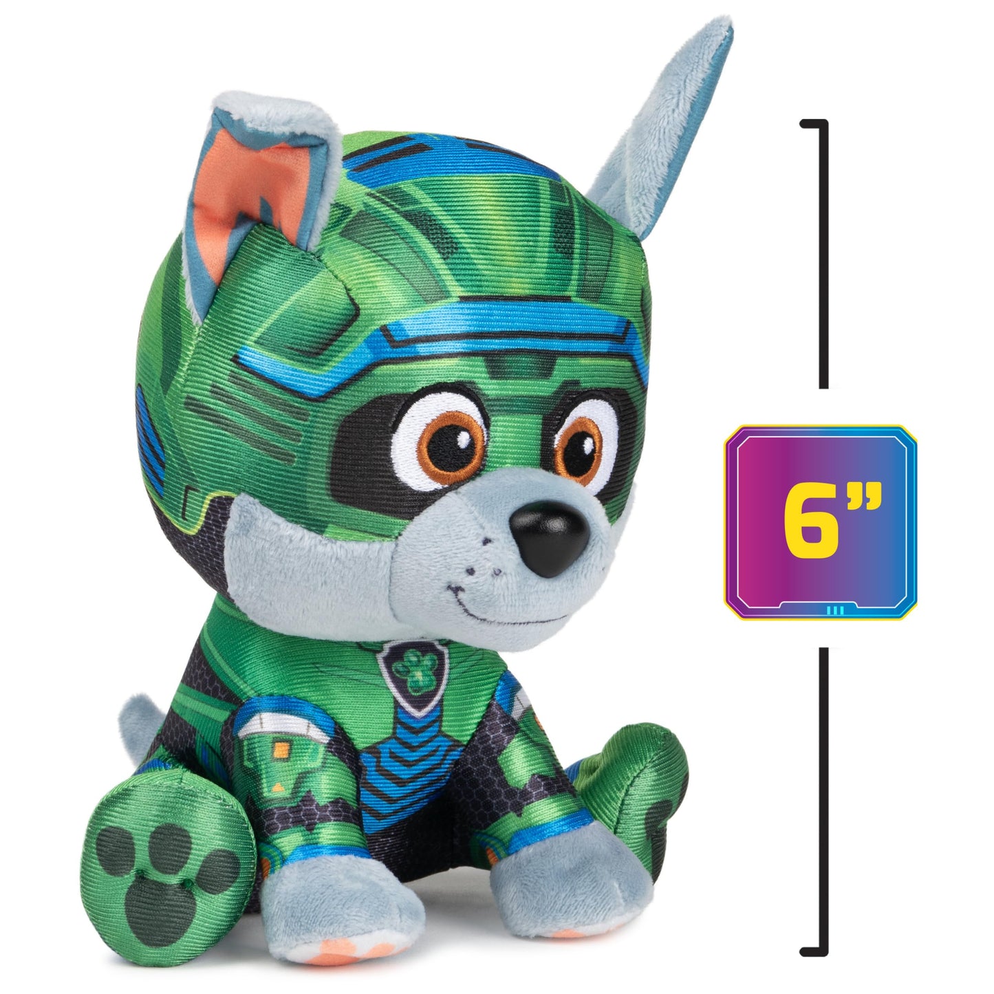 GUND PAW Patrol: The Mighty Movie Rocky Stuffed Animal, Officially Licensed Plush Toy for Ages 1 and Up, 6”