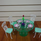 Gloria My Fancy Life Dollhouse Furniture - Meal Time Dining Table Play Set with 4 Chairs and 4 Set of Dining Wares Accessories