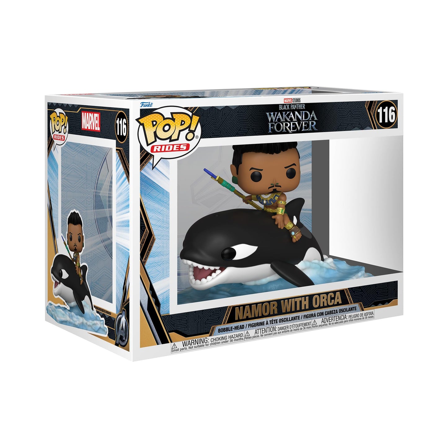 Funko POP! Rides Super Deluxe: Black Panther - Namor with Orca