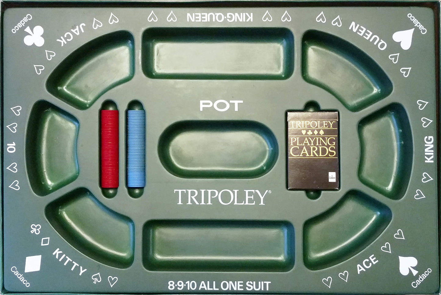 TRIPOLEY: The Original Game of Hearts, Poker and Michigan Rummy..(1968) by CADACO, Inc.