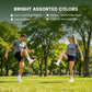 Fanwarmfit Hand Crocheted Footbags, Color Juggling Sacks, Durable Woven Kicking Toy for Adults Outdoor Training Beach Camping Portable Set (Two Pack)