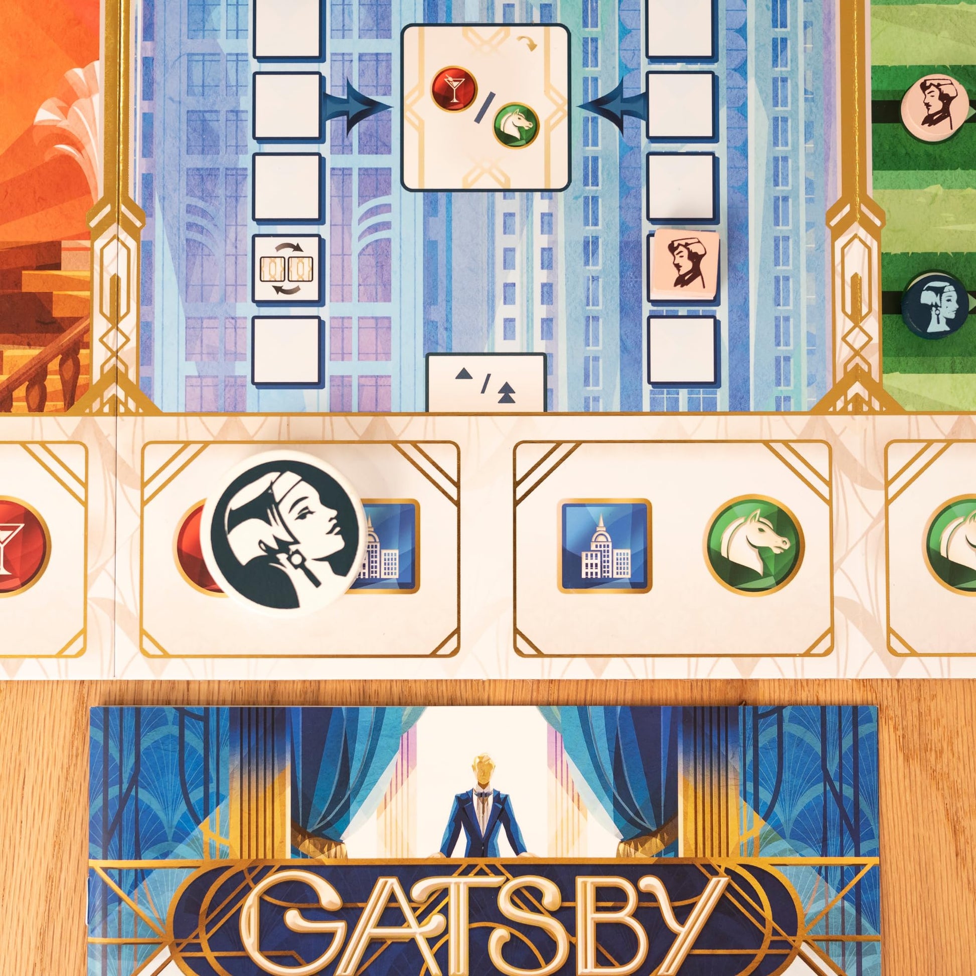 Gatsby Board Game - Duel for Influence in The Glamorous Roaring 20's, Quick-Play Auction Strategy Game for Kids & Adults, Ages 10+, 2 Players, 30