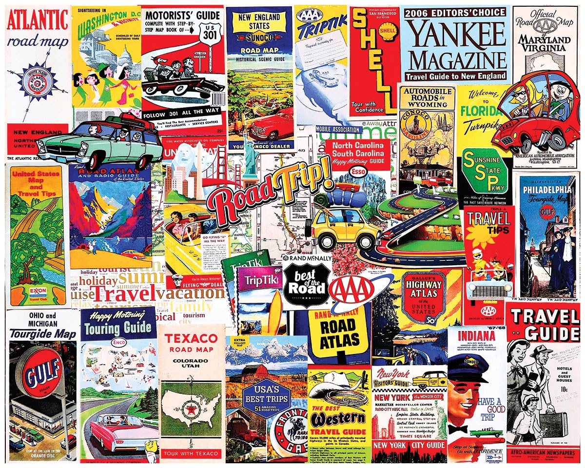 White Mountain 1000 Piece Jigsaw Puzzle, US Maps & Travel Guides