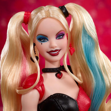 Barbie Signature Harley Quinn Collector Doll with Posable Body, Iconic Outfit, and Mallet Accessory, DC Batman 85th Anniversary Collectible