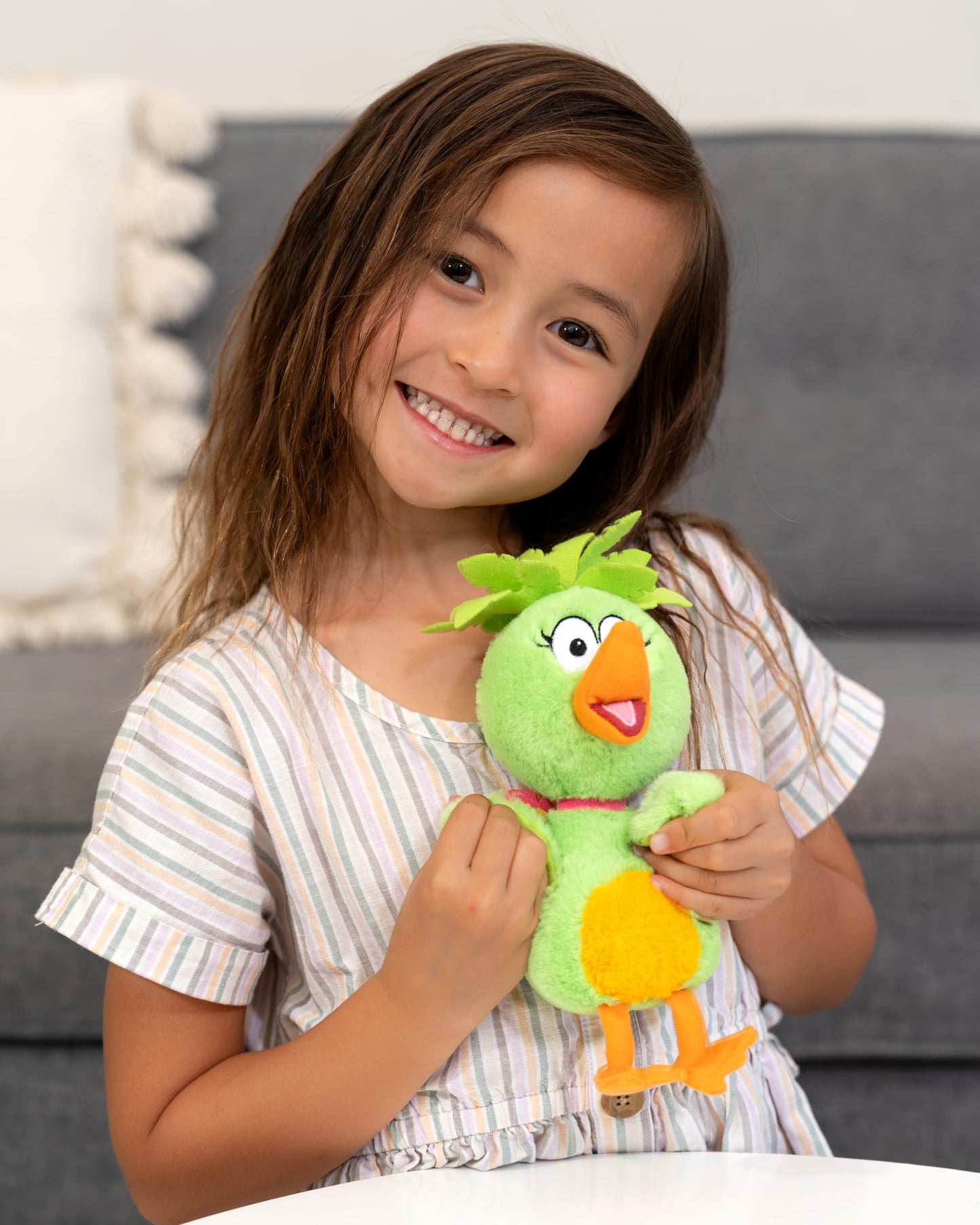 Jada Toys Donkey Hodie 8" Sound Plush Twin Pack - Purple Panda & Duck Duck - Squeeze for Phrases from Preschool Show Donkey Hodie - Ages 3+