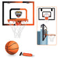 Maccabi Art - Over-The-Door Basketball Set - Clear Backboard, Easy Installation, and All-Inclusive Kit